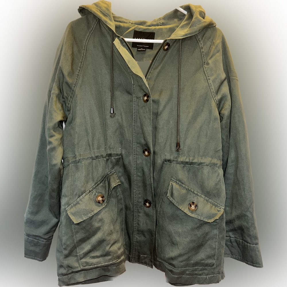 Oversized linen coat